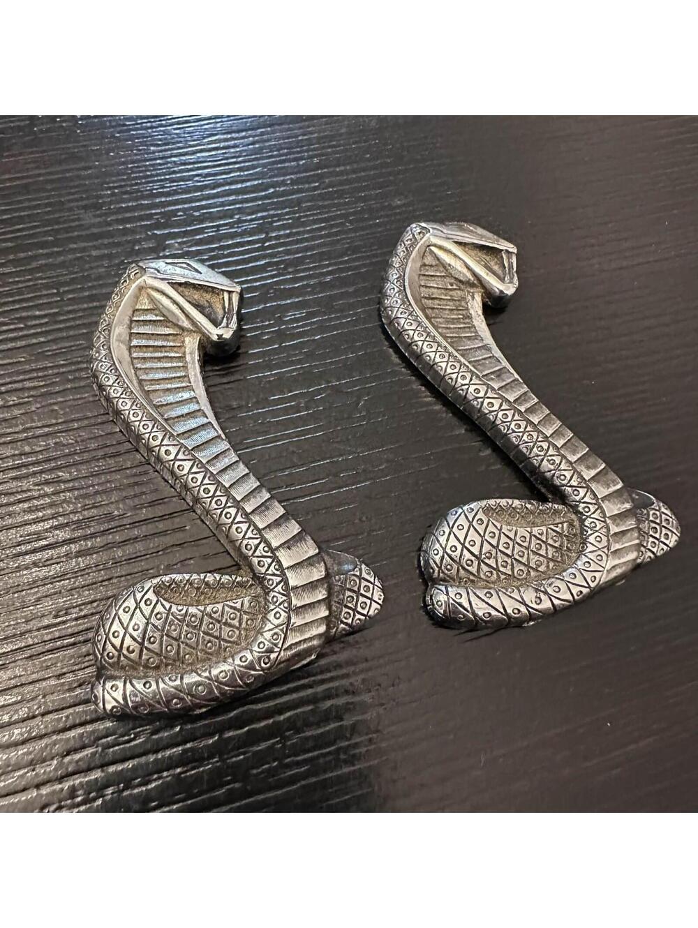 Vintage Ford Cobra Snake Emblems Pair C90B-6340318-D OEM New